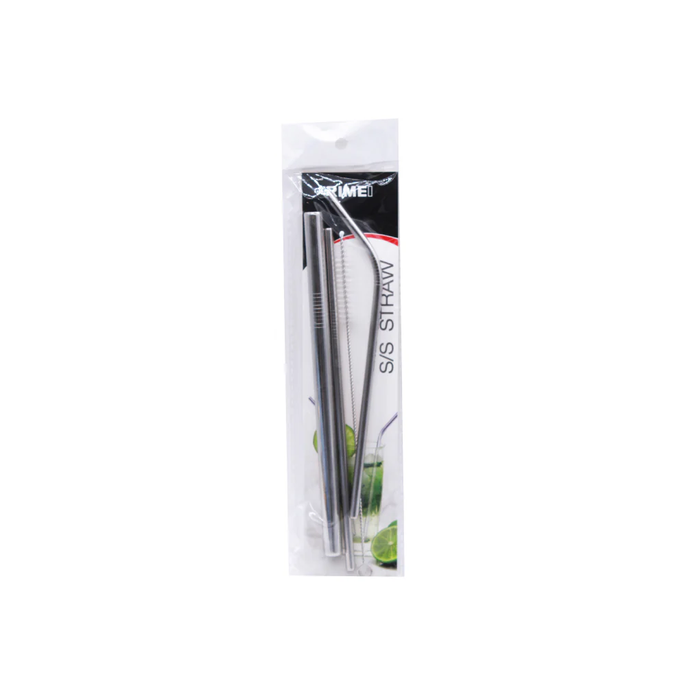 RIMEI Reusable Stainless Steel Metal Straw Set - Image 3
