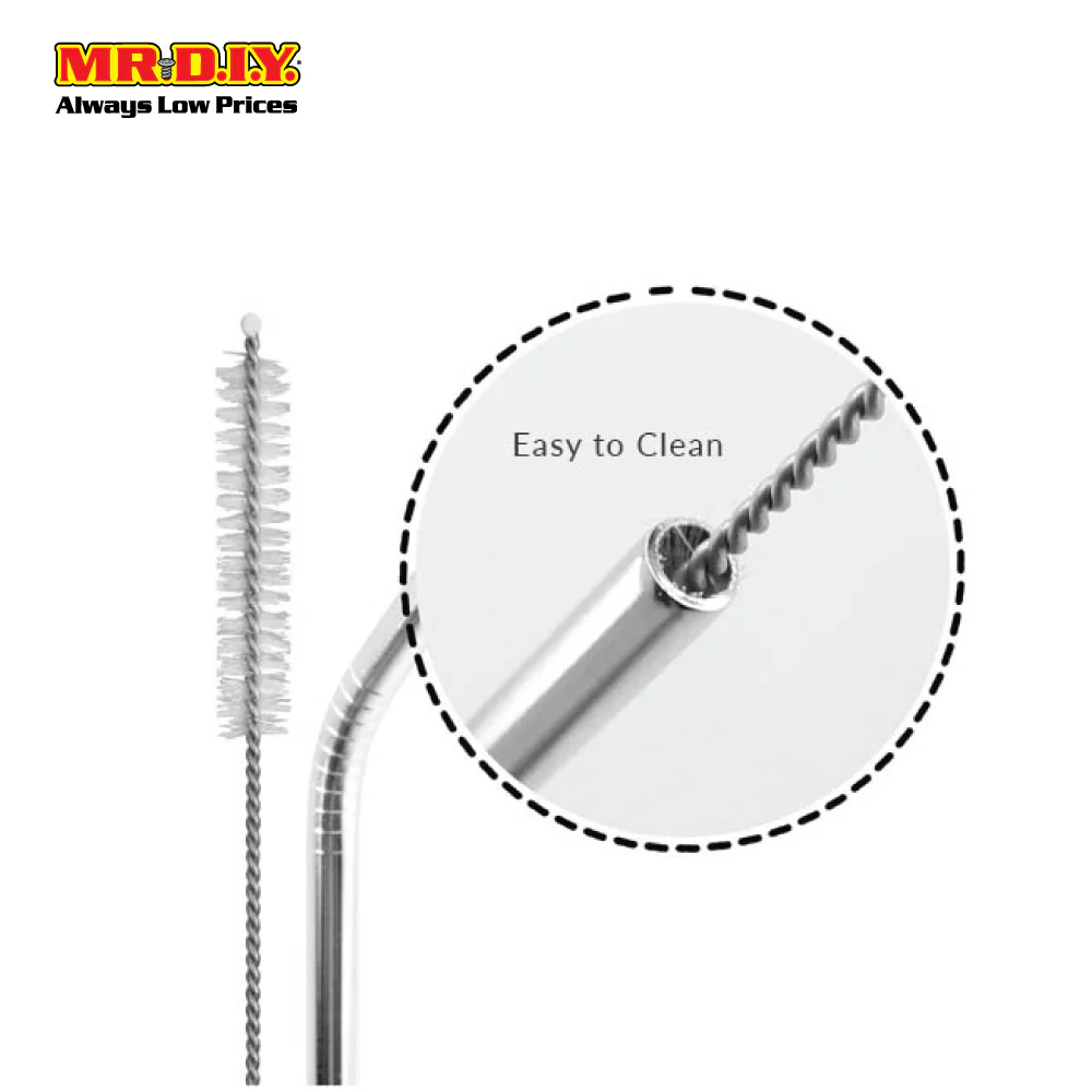 RIMEI Reusable Stainless Steel Metal Straw Set - Image 4