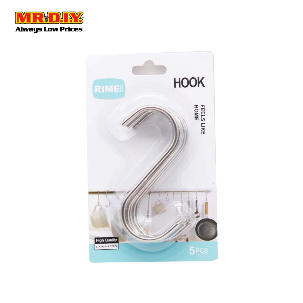 RIMEI Stainless Steel S Hooks (5pcs) - Image 2