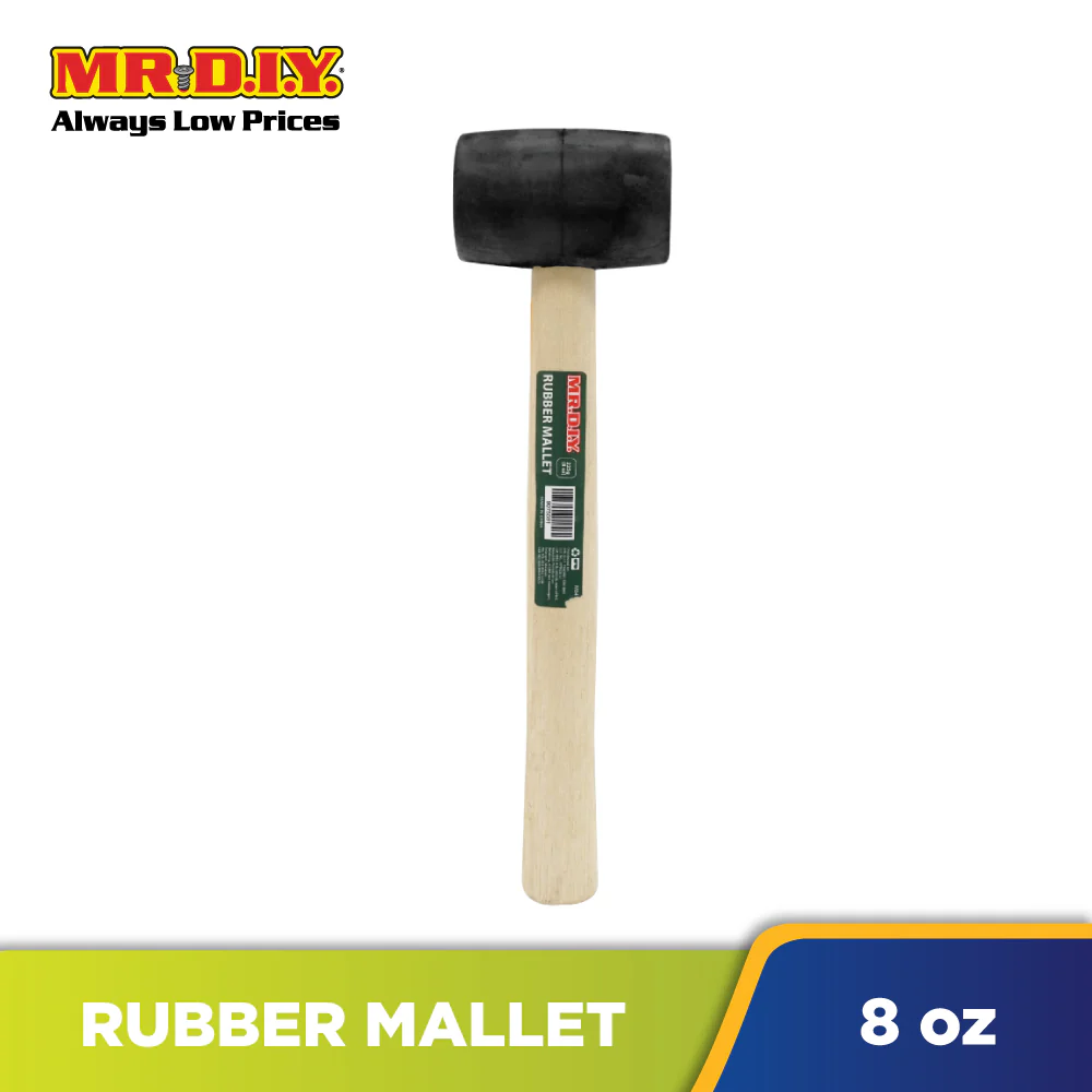 (MR.DIY) Rubber Mallet Wood Handle Hammer 8OZ - Image 2