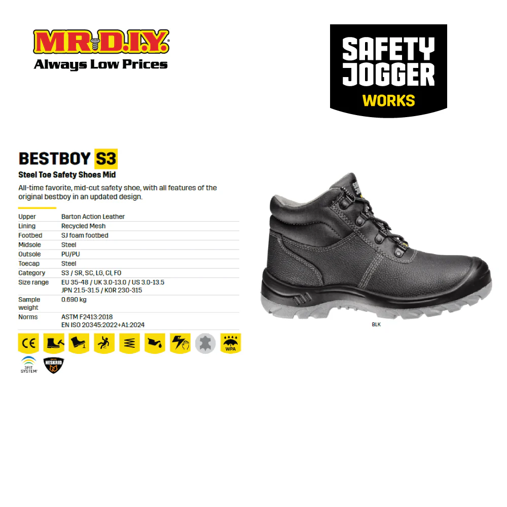 [PRE-ORDER] SAFETY JOGGER BESTBOY S3 Safety Shoes - Image 2