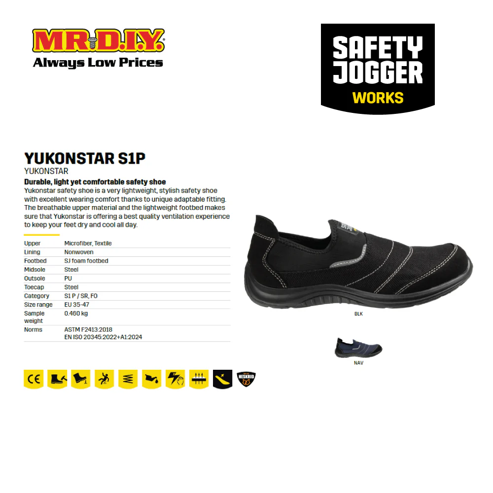 [PRE-ORDER] SAFETY JOGGER YUKONSTAR S1P Safety Shoes - Image 2