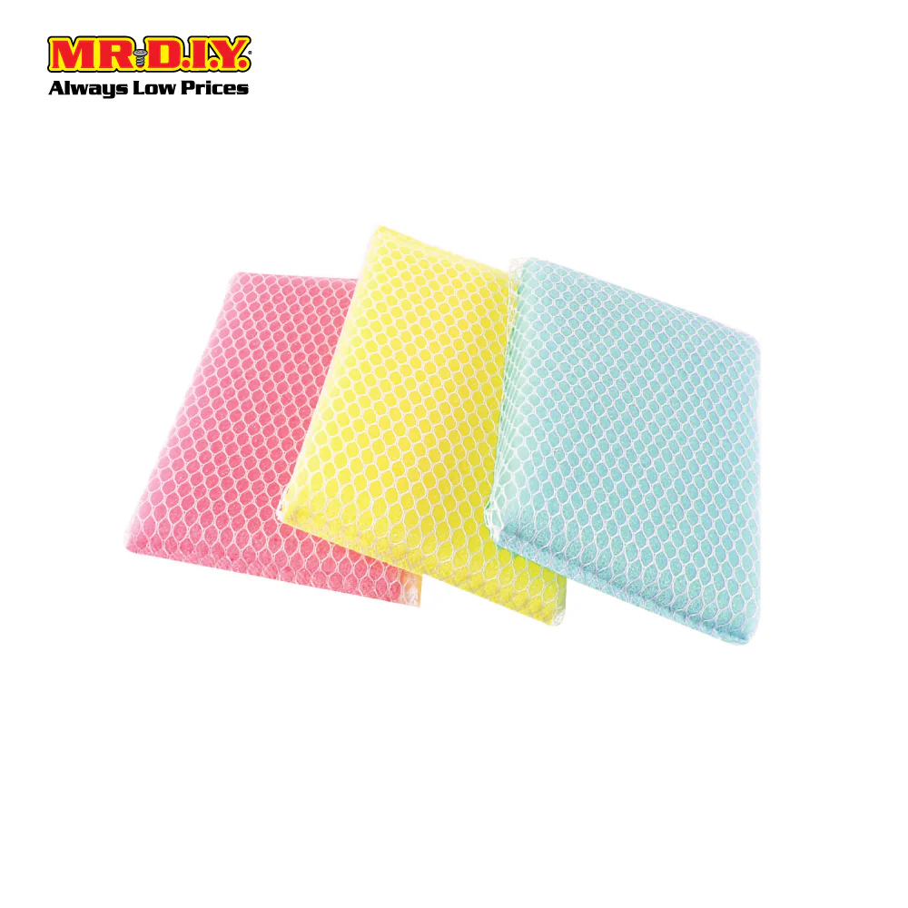 SCOTCH BRITE Multi-Purpose Dishwash Coulourful Net Sponge (3pcs) - Image 3