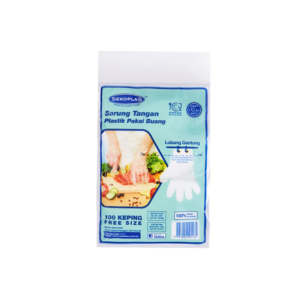 SEKOPLAS Disposable HDPE Gloves (100pcs) - Image 4