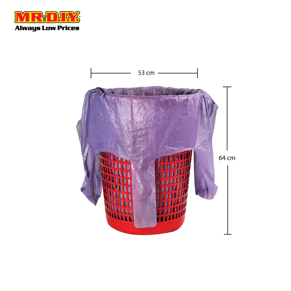 SEKOPLAS EzeeTIE Tie-Handle HDPE Garbage Bag M Size (50pcs) - Image 5