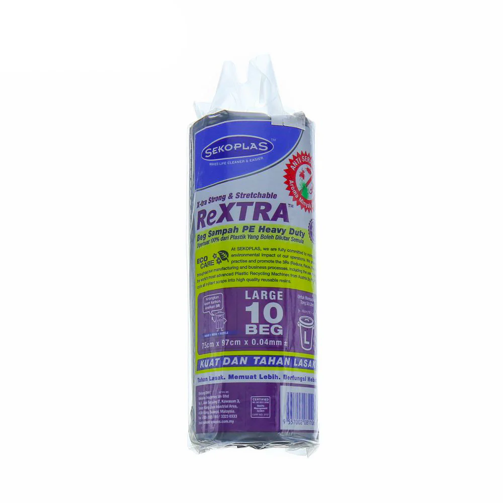 SEKOPLAS ReXTRA HDPE Garbage Bag L Size (10pcs) - Image 5