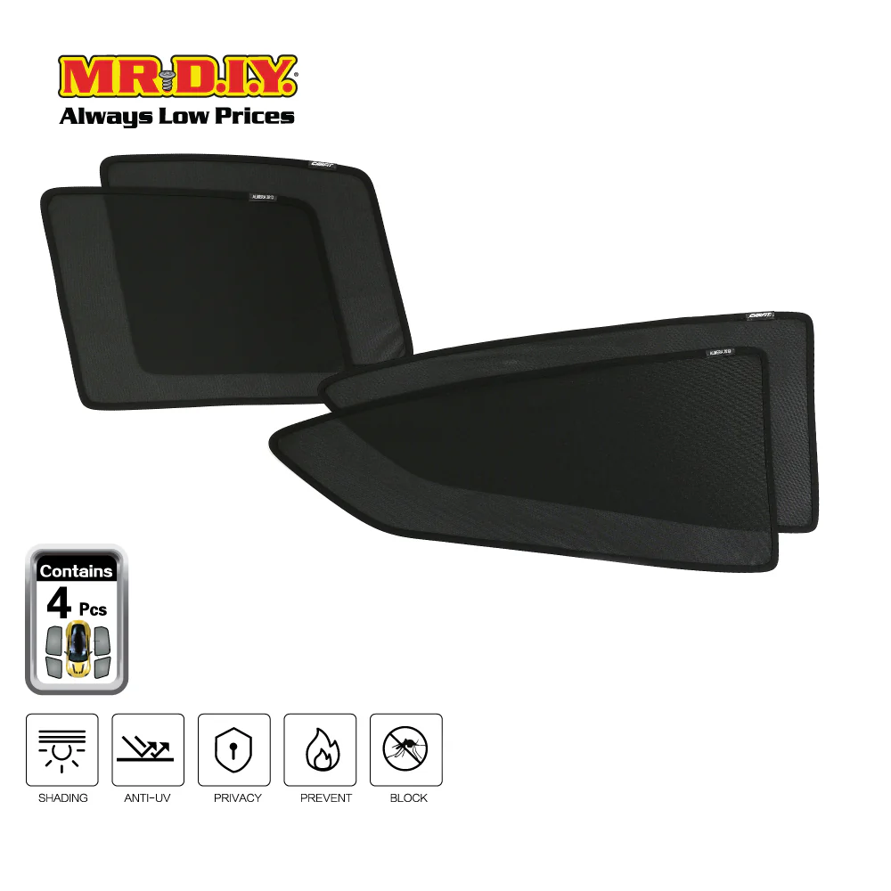 SHENGGE Car Fit Sunshade ALMERA 2013 Set (4 pieces) - Image 2