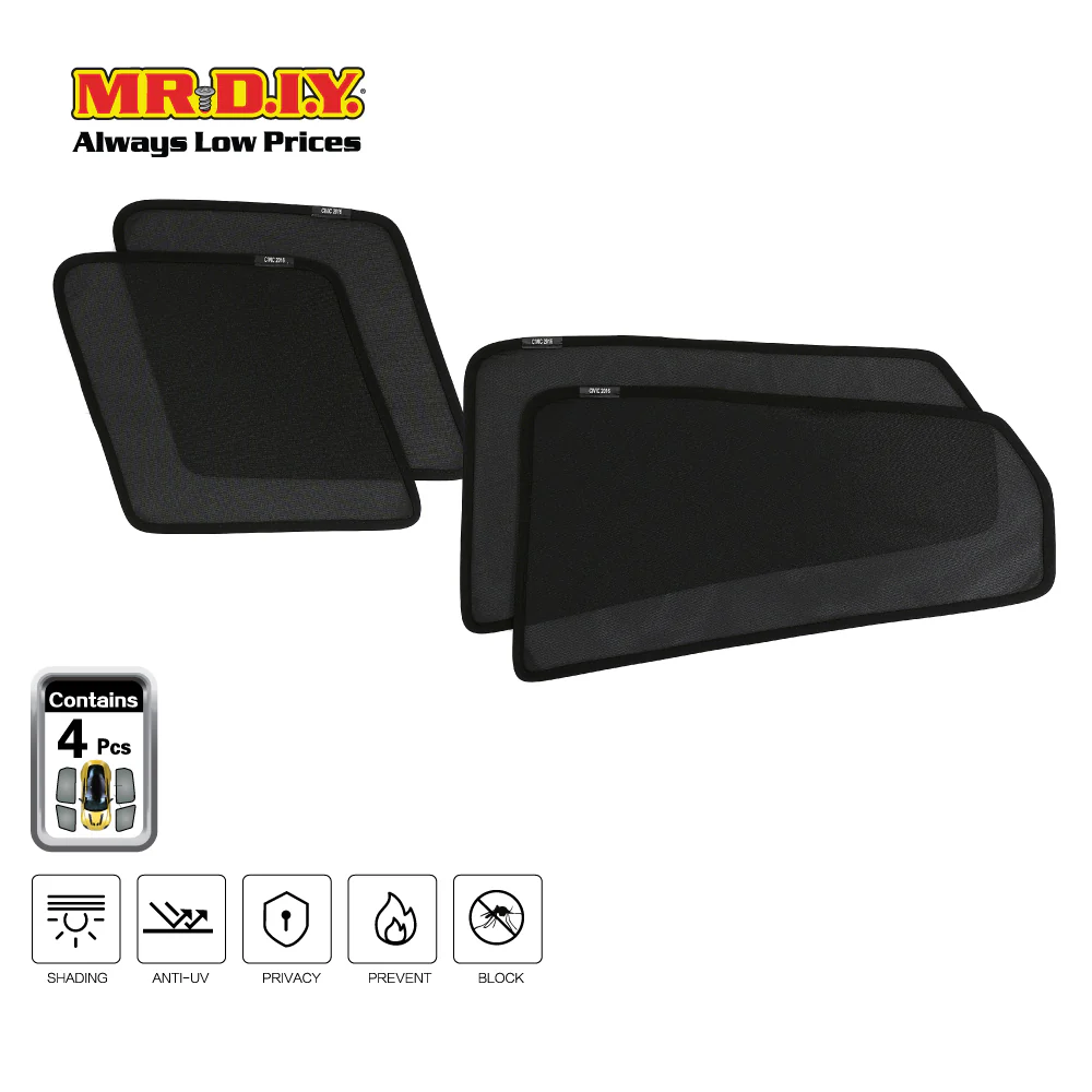 SHENGGE Car Fit Sunshade CIVIC FC 2016 Set (4 pieces) - Image 2