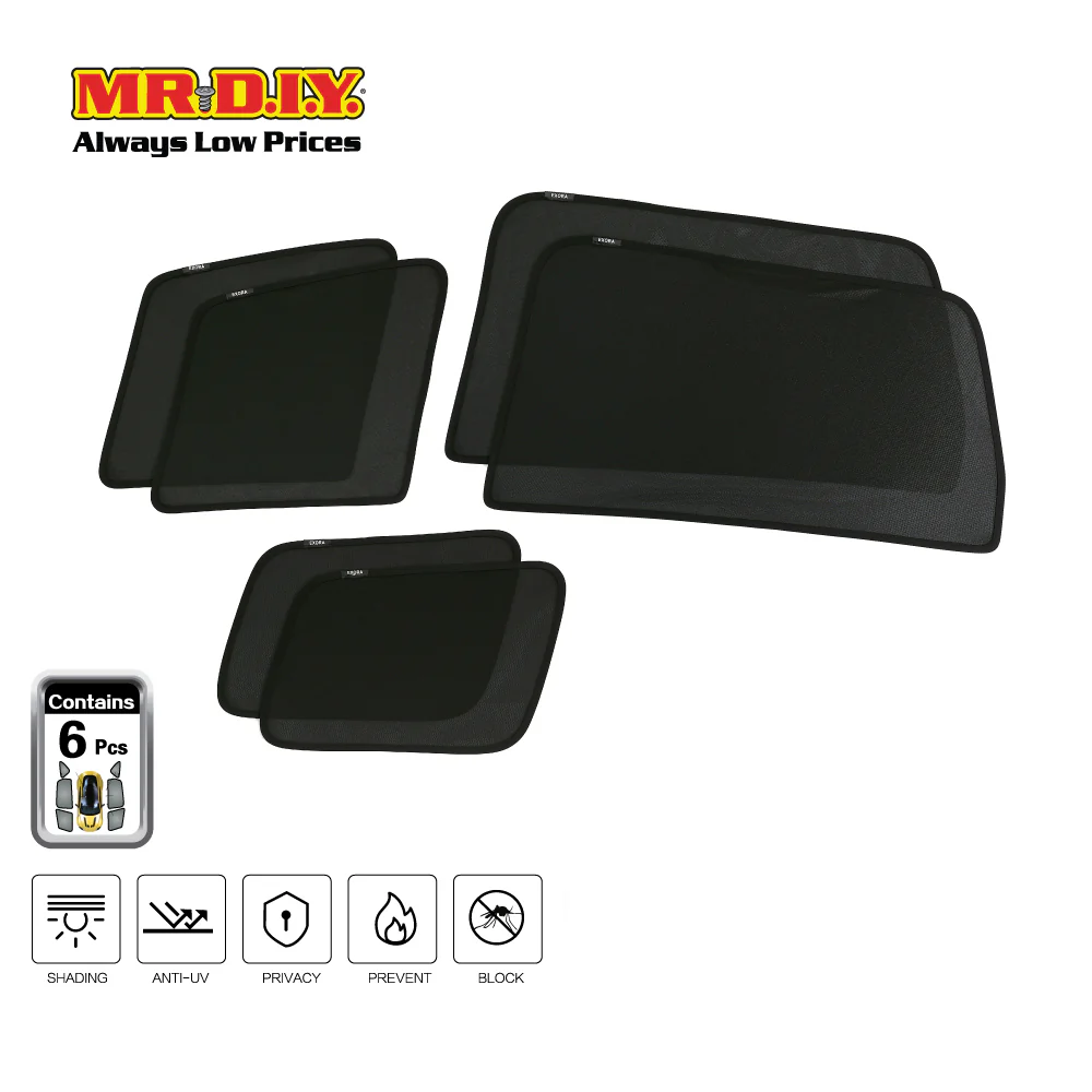 SHENGGE Car Fit Sunshade EXORA Set (6 pieces) - Image 2