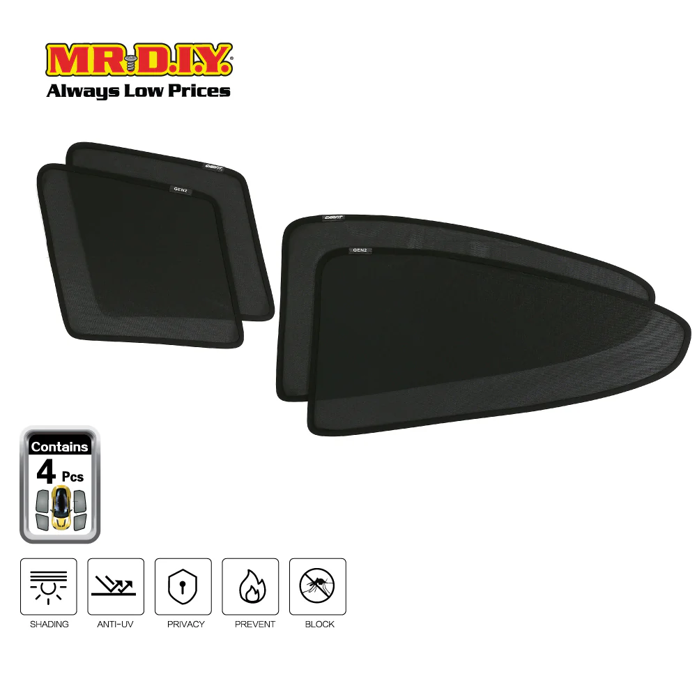 SHENGGE Car Fit Sunshade GEN2 Set (4 pieces) - Image 2