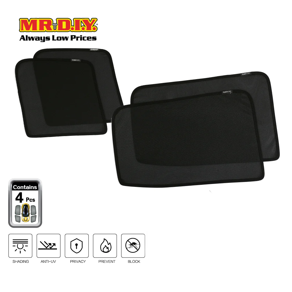 SHENGGE Car Fit Sunshade RANGER 2015 Set (4 pieces) - Image 2
