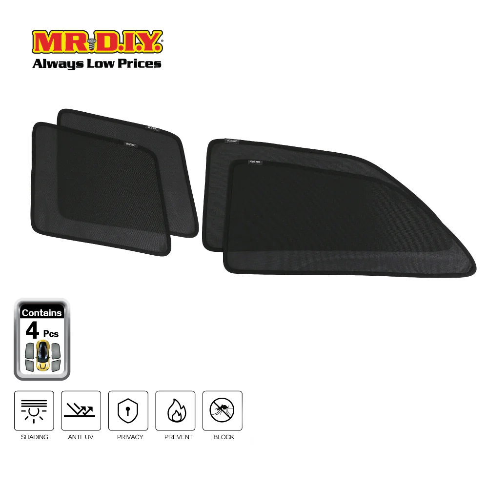 SHENGGE Car Fit Sunshade VIOS 2007-2013 Set (4 pieces) - Image 2