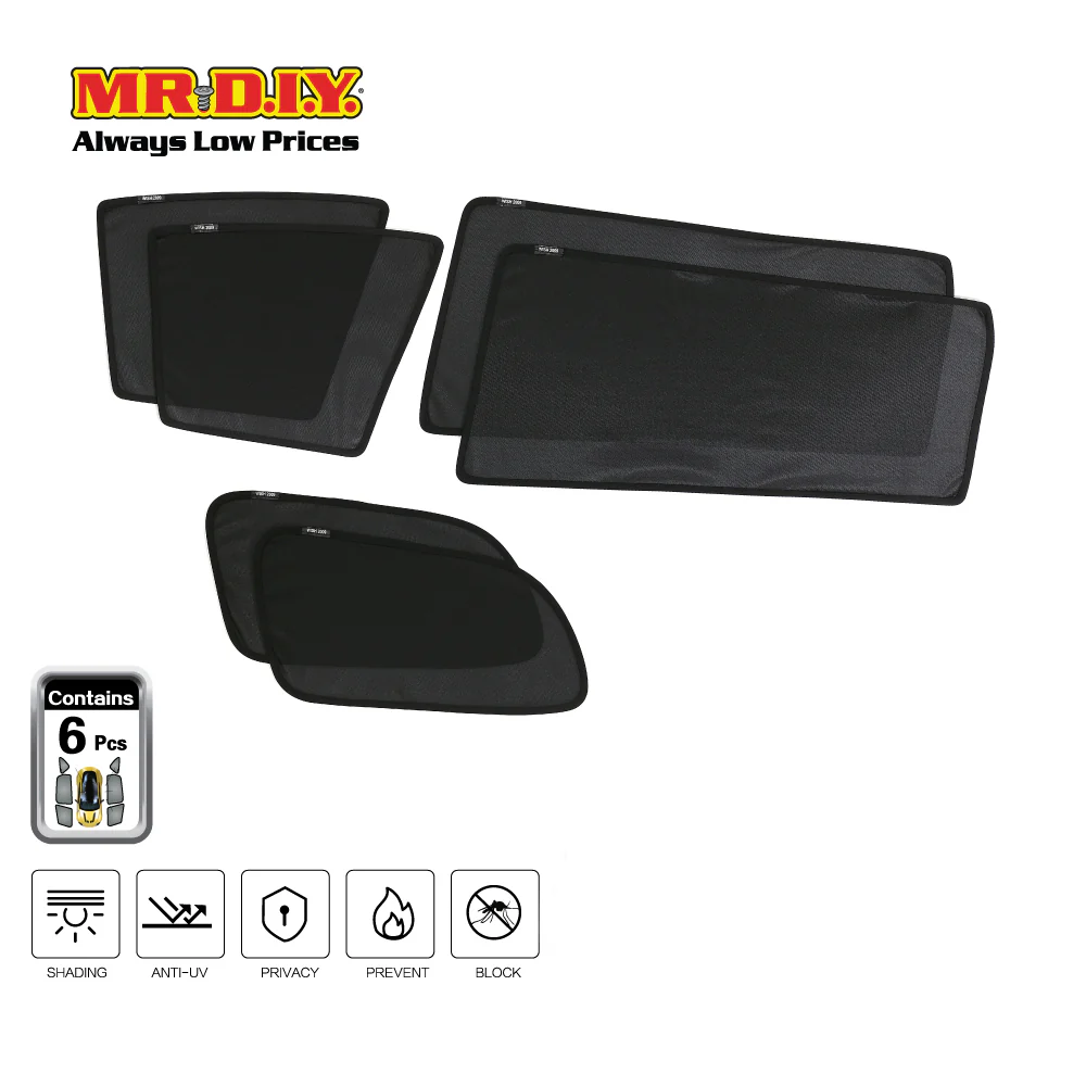 SHENGGE Car Fit Sunshade WISH 2009 Set (6 pieces) - Image 2