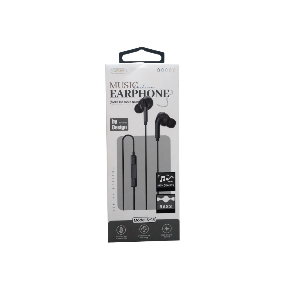 SIBLY Wired Earphone 3.5mm S-13 (120cm) - Image 2