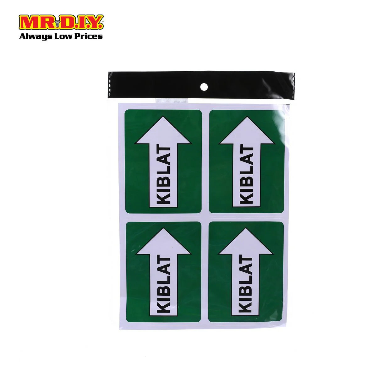 Signboard KIBLAT Sticker 4 Pcs 18*24CM - Image 2