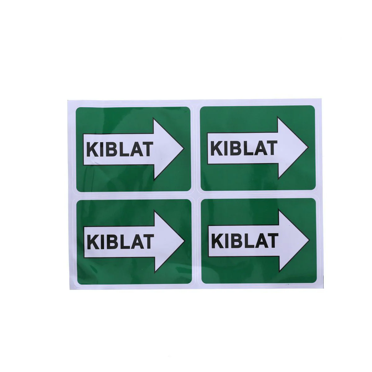 Signboard KIBLAT Sticker 4 Pcs 18*24CM - Image 3