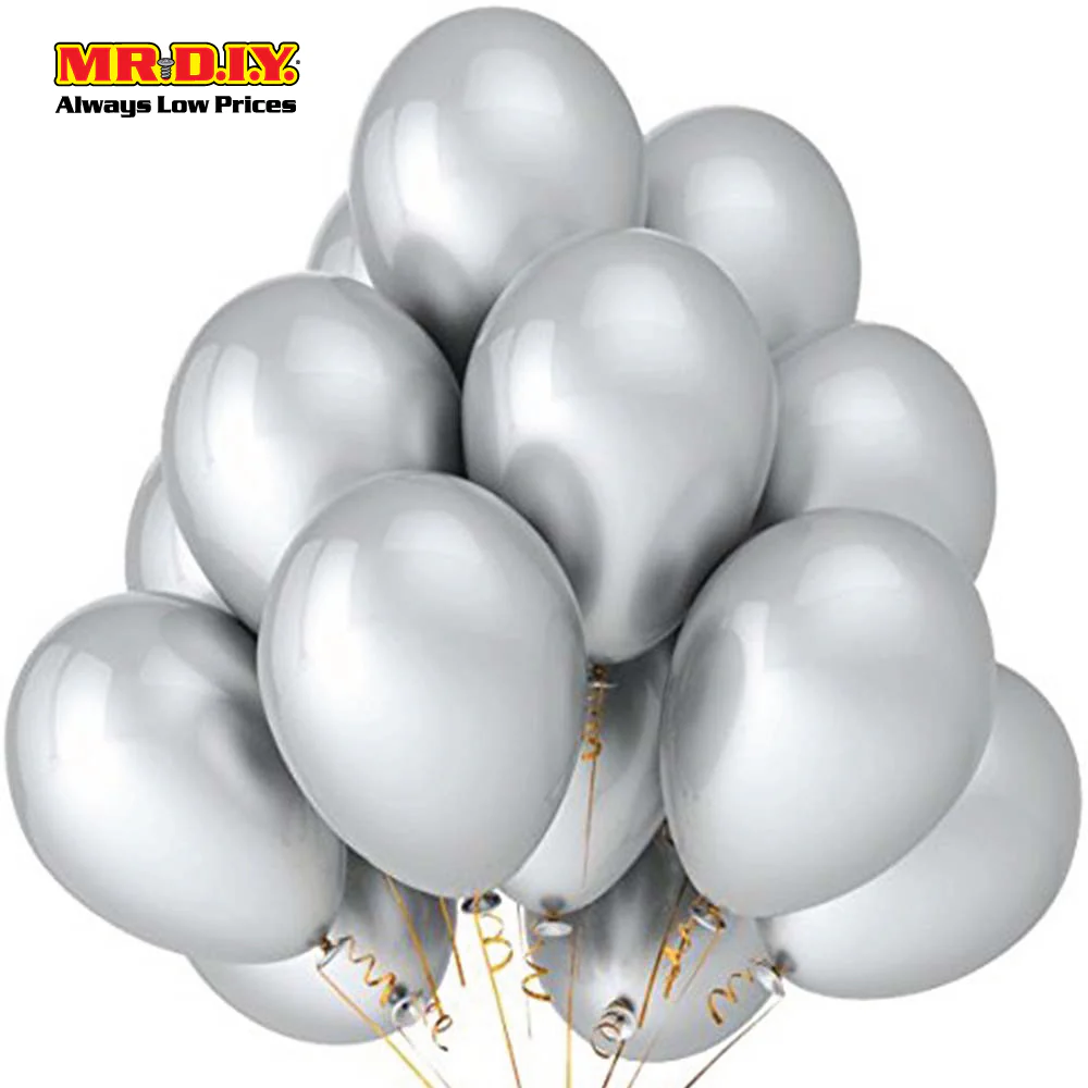 Silver Balloon (10pcs) - Image 3
