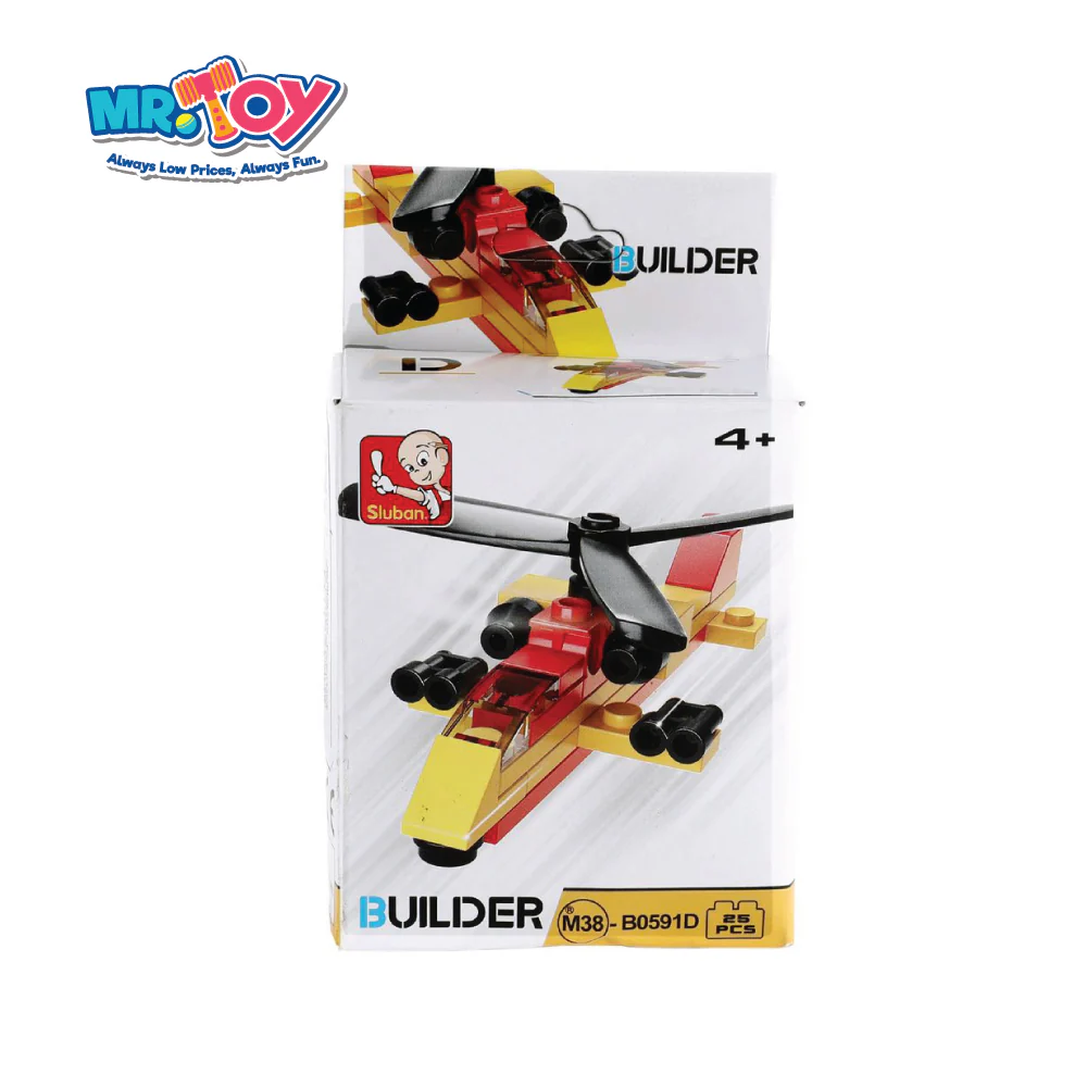 SLUBAN Helicopter Builder Building Blocks Toy Model - Image 3