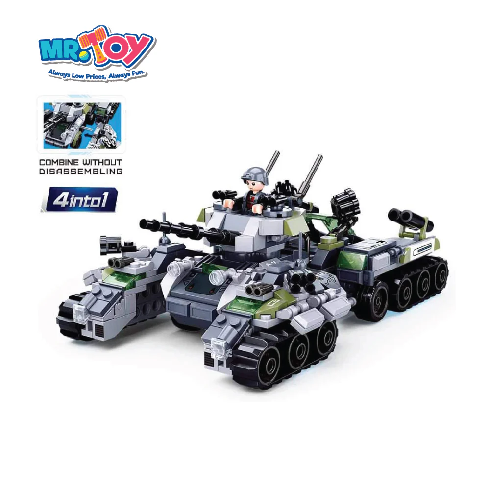 SLUBAN Space War Transport Land Cannon Model Play - Image 3