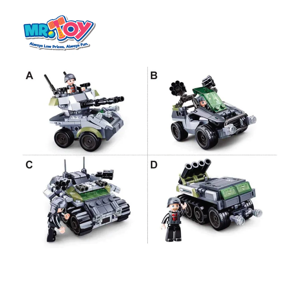 SLUBAN Space War Transport Land Cannon Model Play - Image 4