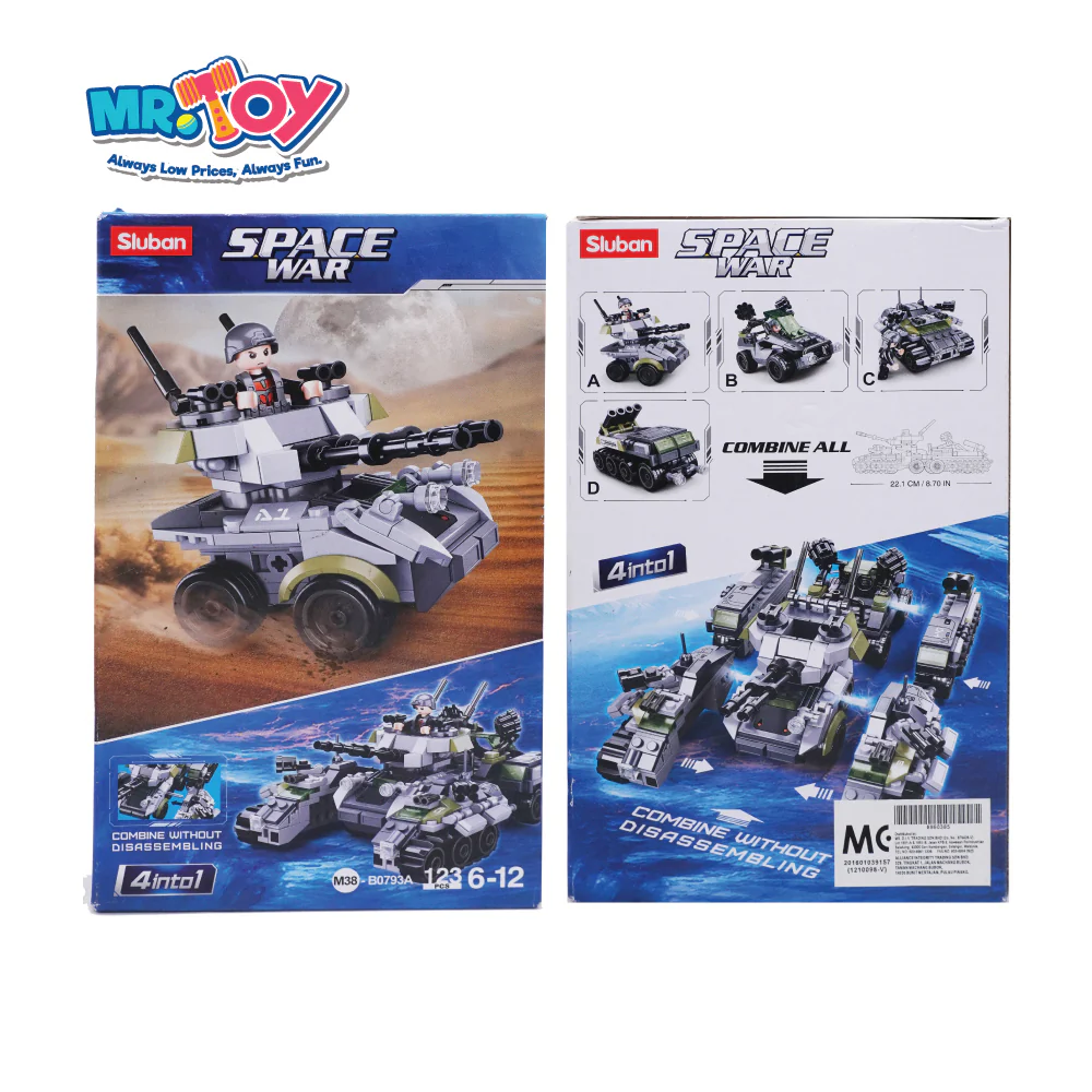 SLUBAN Space War Transport Land Cannon Model Play - Image 6