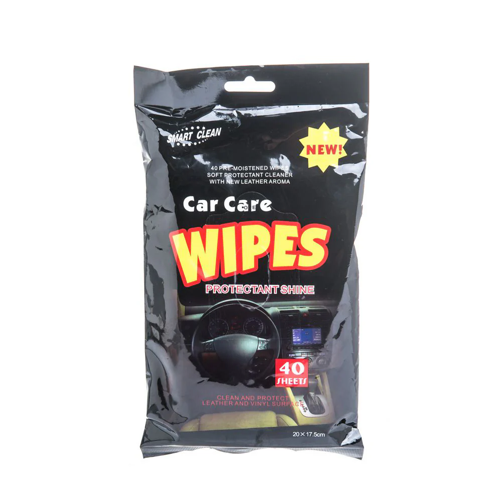 SMART CLEAN Car Care Wipes Pocket Wet Tissue (40pcs) - Image 5