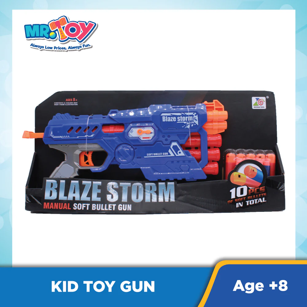 Soft Bullet Toy Gun W/10 Pcs Darts Zc7097 - Image 2