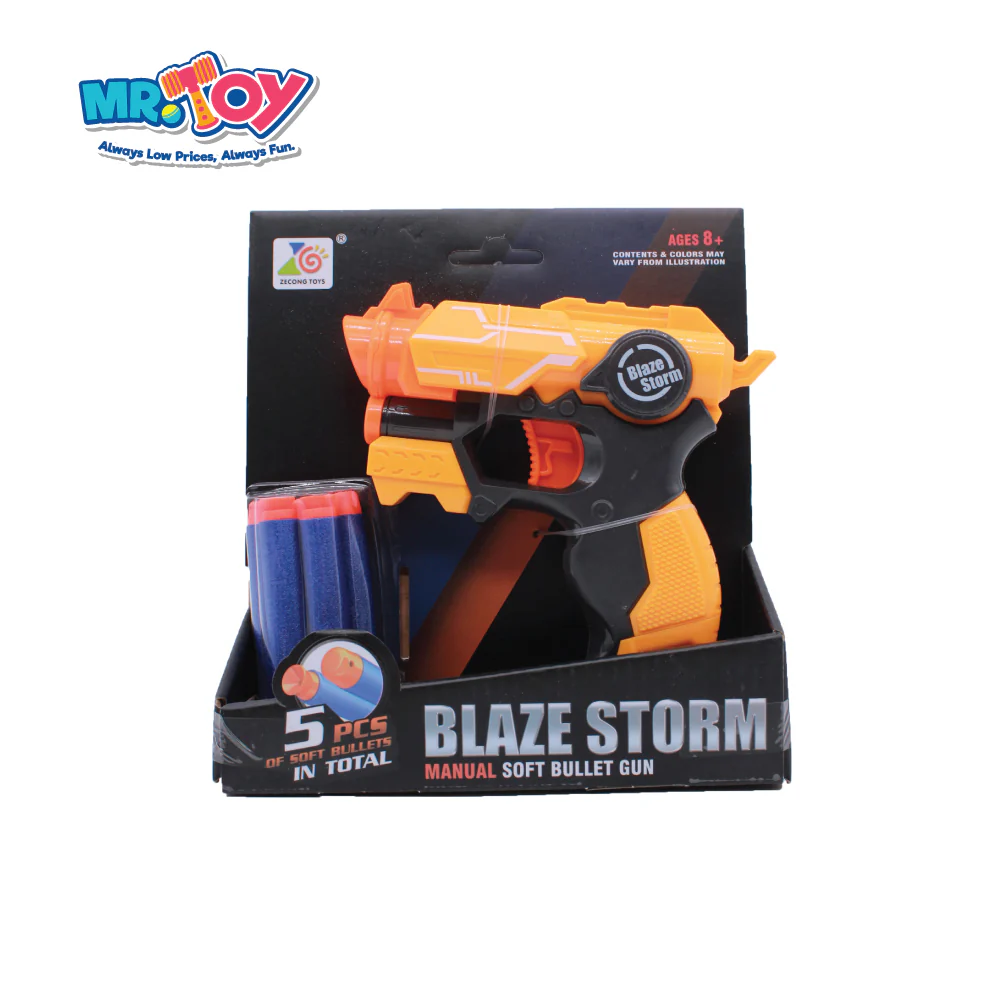 Soft Bullet Gun W/5 Darts Zc7115 - Image 2