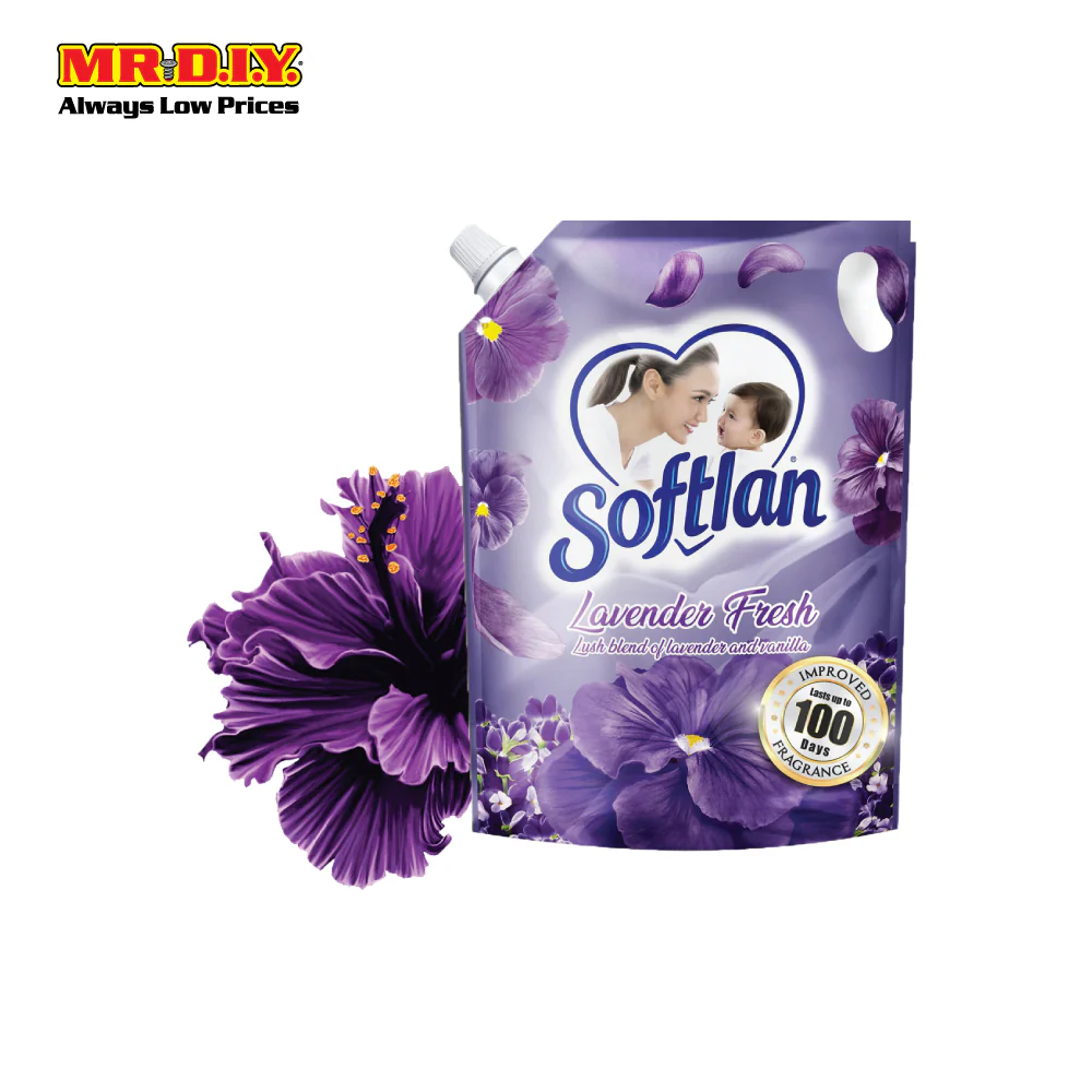 Softlan Lavendar Fresh Fabric Softener 1.6L Refill-Lavendar - Image 2