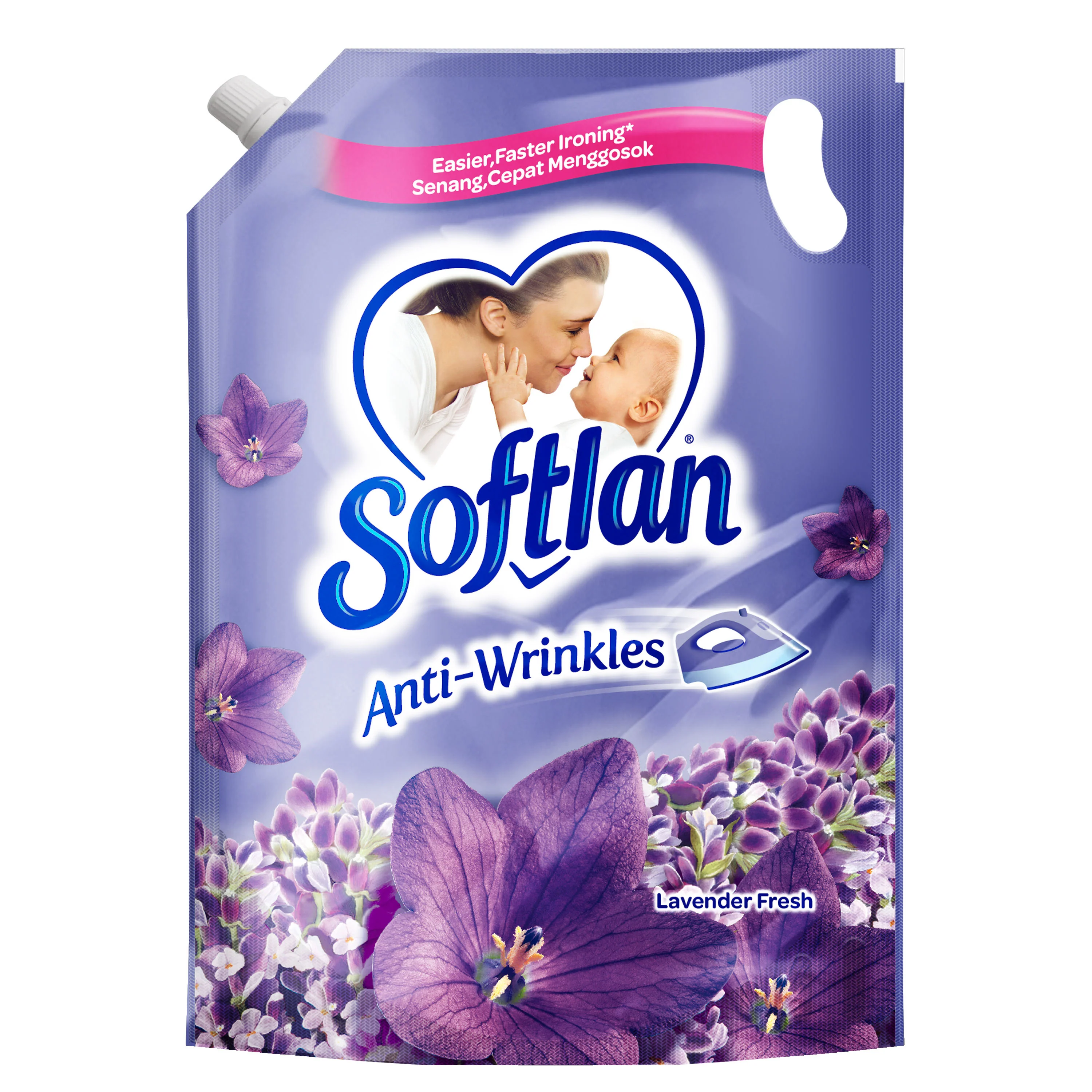 Softlan Lavendar Fresh Fabric Softener 1.6L Refill-Lavendar - Image 4