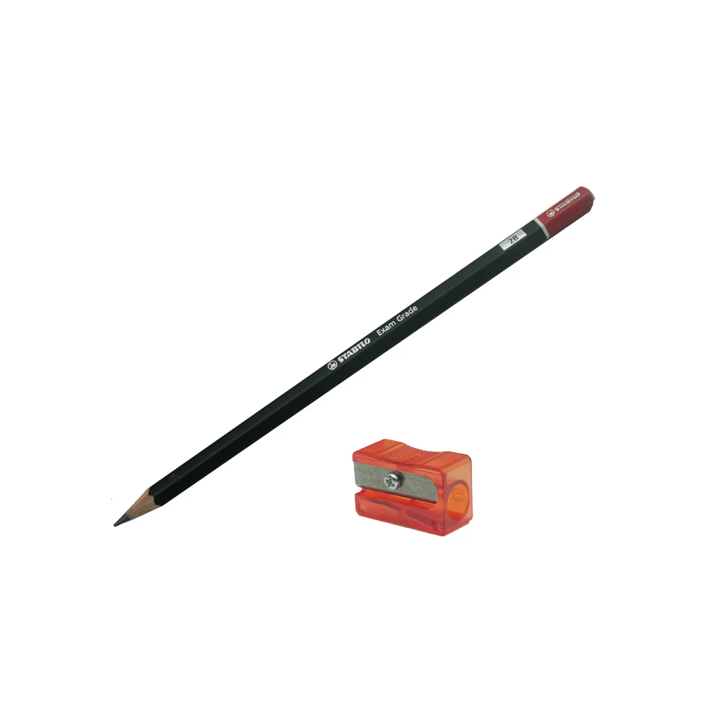 (MR.DIY) STABILO Exam Grade 2B Pencil with Sharpener Value Pack Set (8pcs) - Image 2