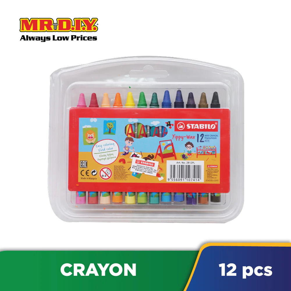 STABILO Yippy-Wax Crayon (12 pieces) - Image 2