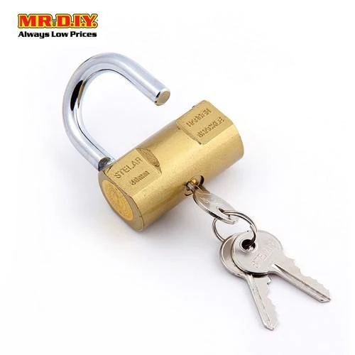 STELAR Brass Block Heavy-Duty Security Padlock Double Lock (50mm) - Image 5