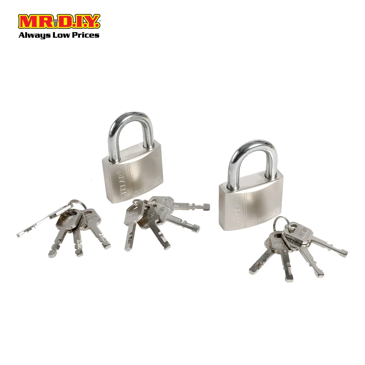 (MR.DIY) Security Padlock 50mm (2pcs) STBH502 - Image 2