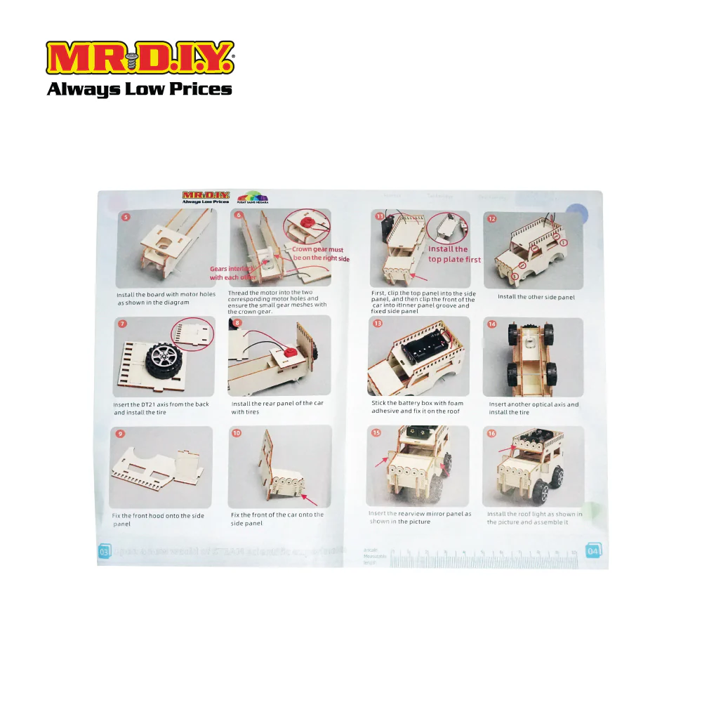 STEM Handmade Science Tinkering Kids Toys Jeep Car - Image 4