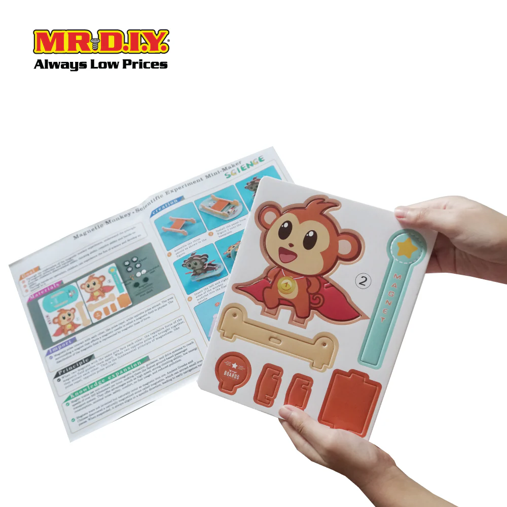 STEM Handmade Science Tinkering Kids Toys Monkey Skating - Image 3