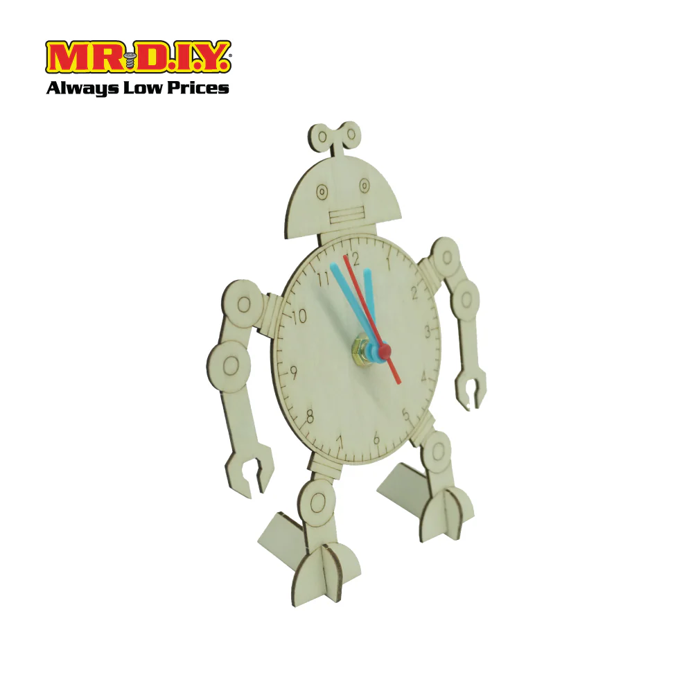 STEM Handmade Science Tinkering Kids Toys Robot Clock - Image 2
