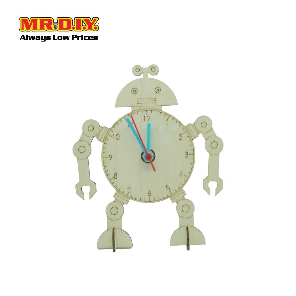 STEM Handmade Science Tinkering Kids Toys Robot Clock - Image 3