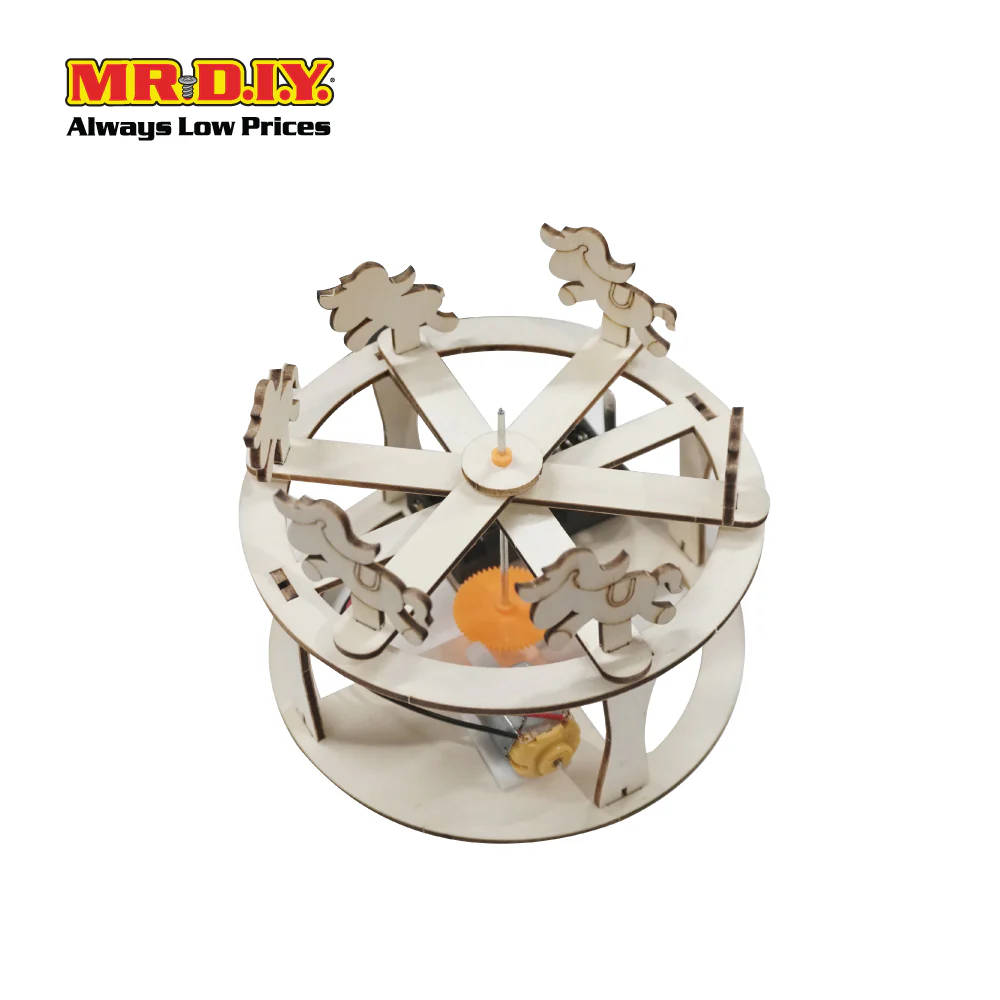STEM Handmade Science Tinkering Kids Toys Carousel - Image 3