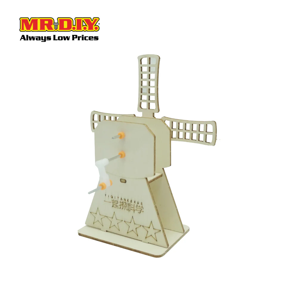 STEM Handmade Science Tinkering Kids Toys Hand Cranked Windmill - Image 4