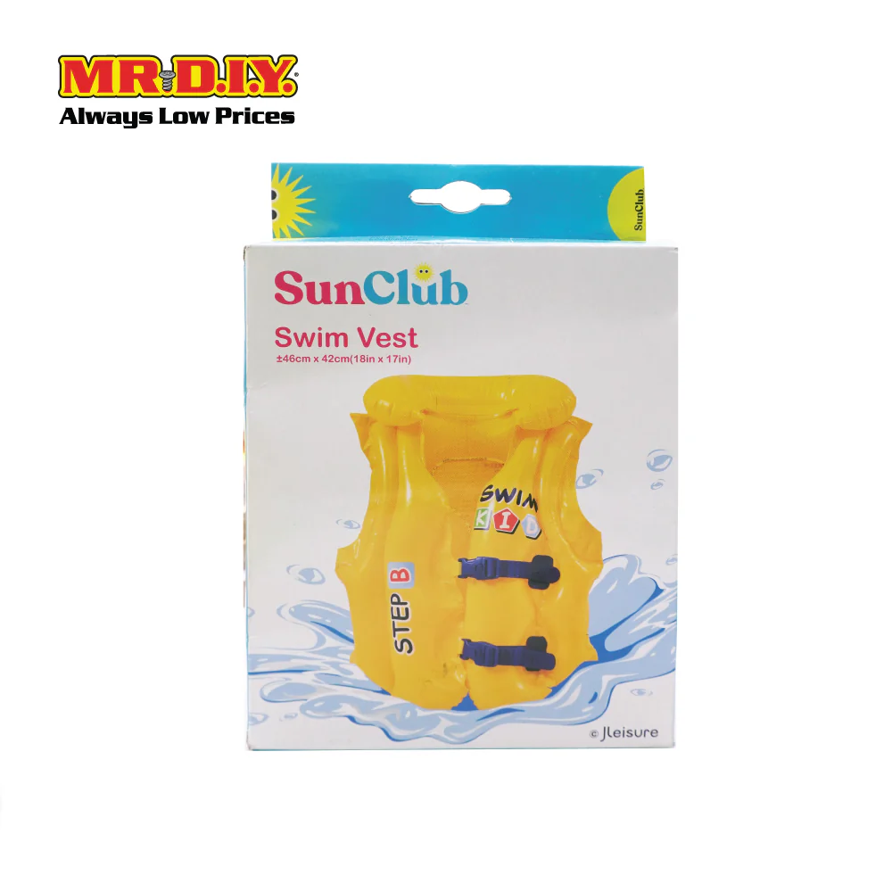 SUNCLUB Kids Inflatable Pool Float Swimming Jacket Safety Vest (46cm x 42cm) - Image 2