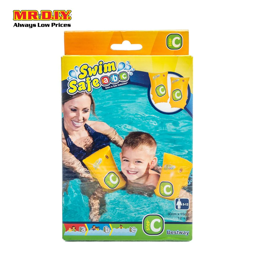 BESTWAY SwimSafe ABC Kids Inflatable Swim Safety Ring Arm Band Floaties (30cm x 15cm) - Image 2