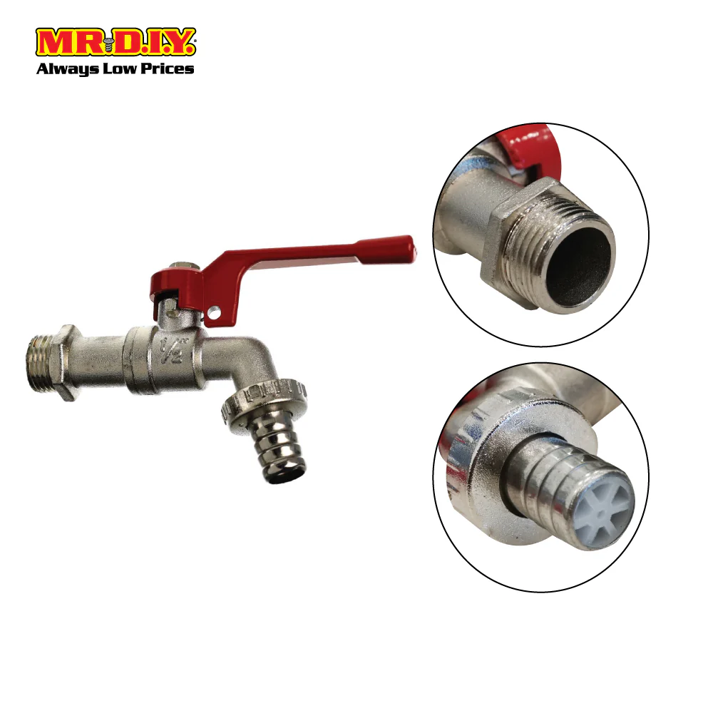SZW Wall-Mounted Brass Faucet Ball Valve Bib Tap (1/2") - Image 4