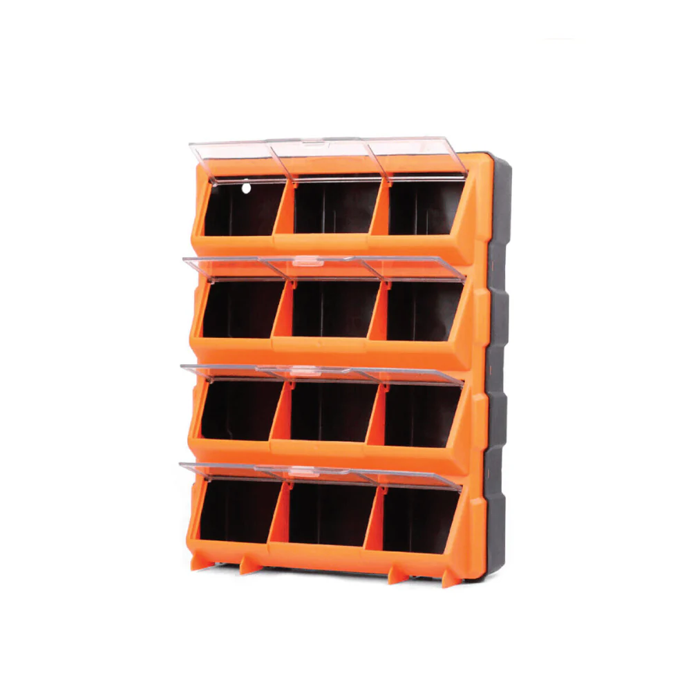 TACTIX 12-Compartment Storage Bin With Clear Cover - Image 5