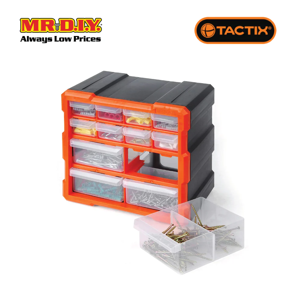 TACTIX 12-Drawers Storage Bin - Image 5