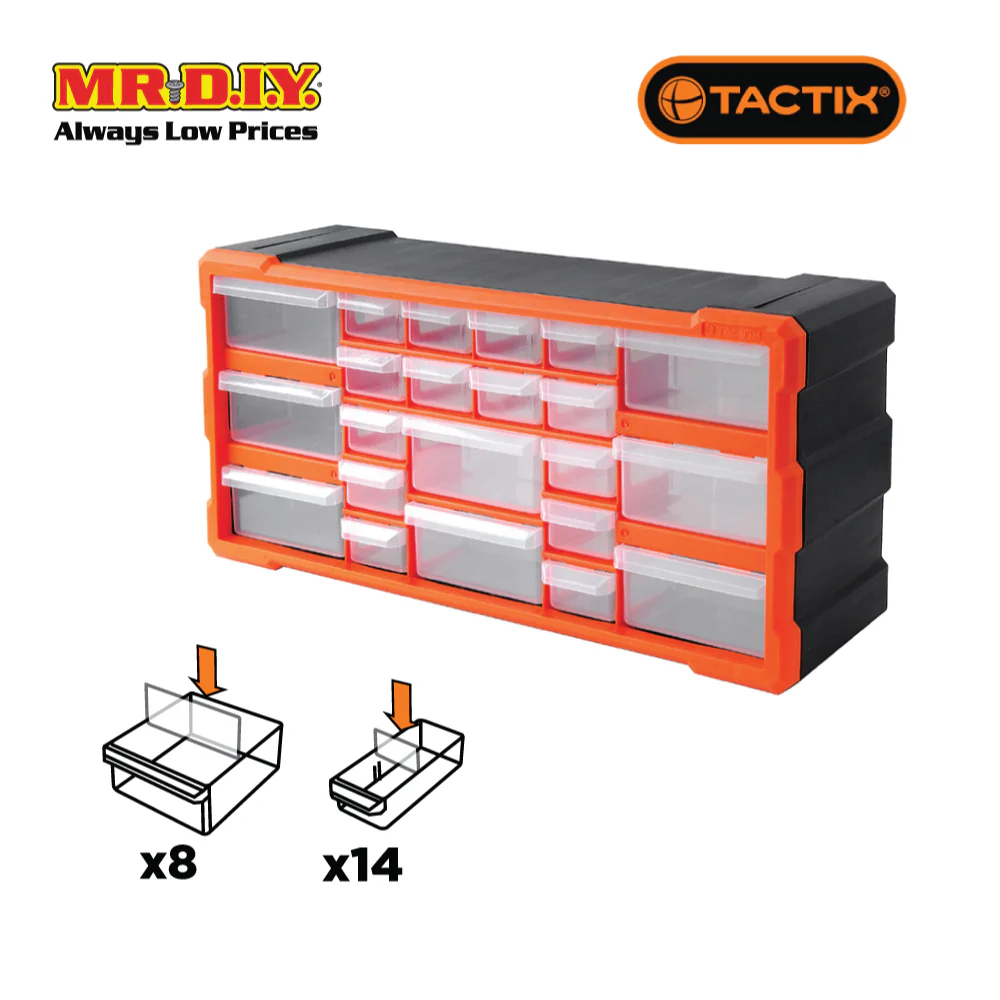 TACTIX 22-Drawers Storage Bin - Image 5