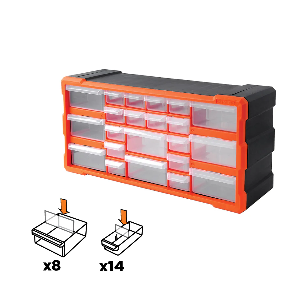 TACTIX 22-Drawers Storage Bin - Image 6