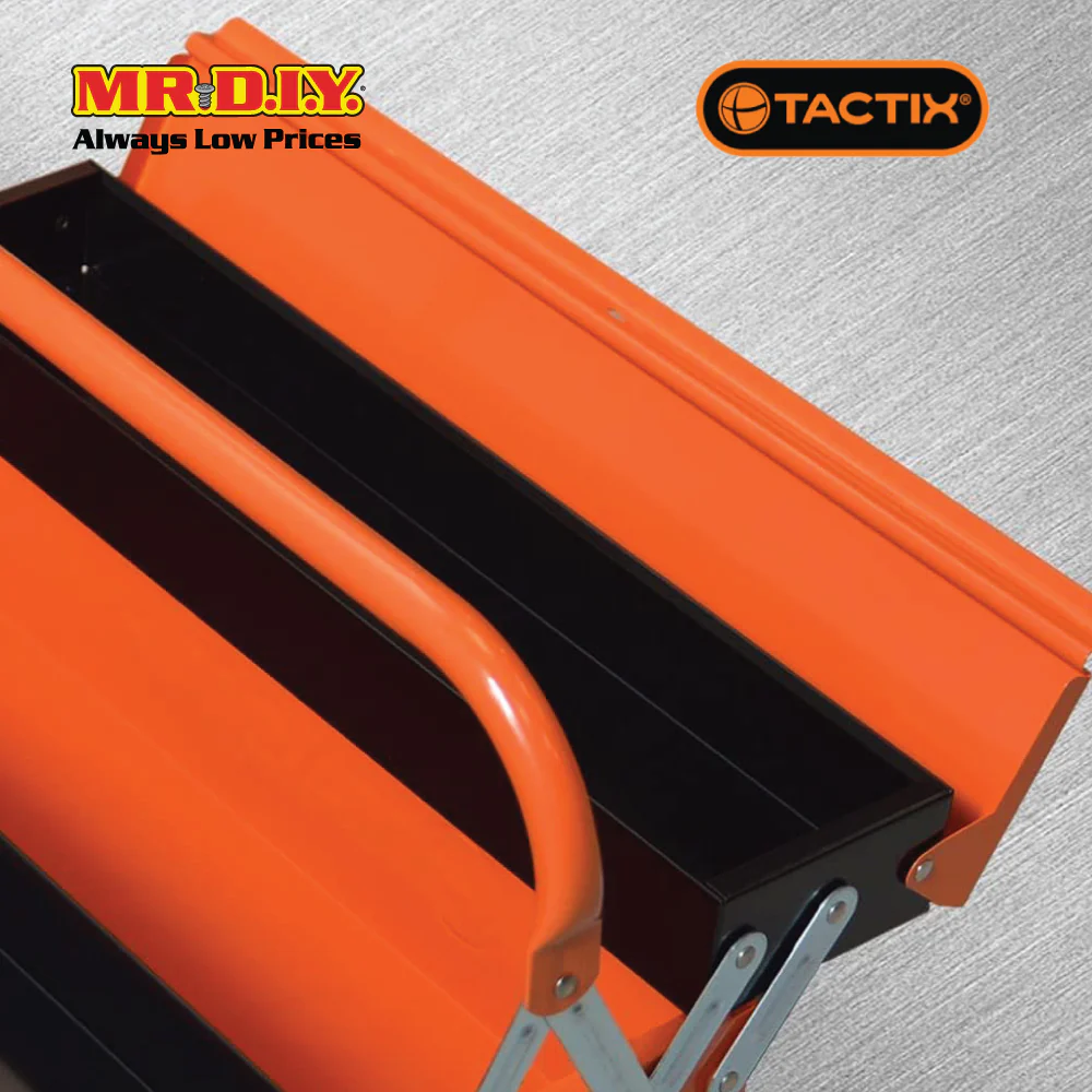TACTIX 3-Drawer Metal Tool Box (45.7cm) - Image 3