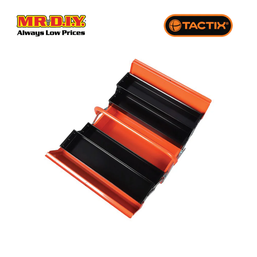 TACTIX 5-Drawer Metal Tool Box (45.7cm) - Image 2