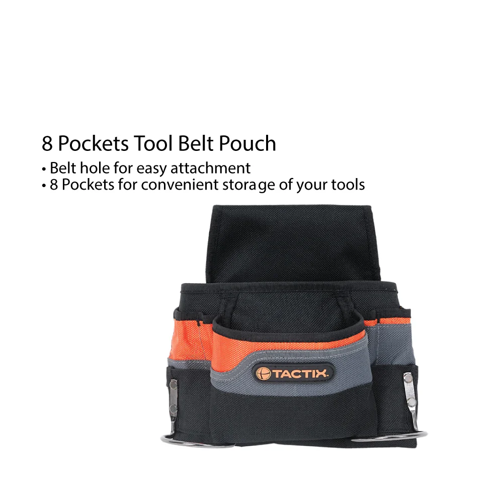 TACTIX 8 Pocket Tool Belt Pouch - Image 5